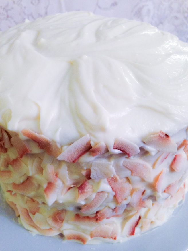 Carrot and Parsnip Layer Cake with Honey-Cream Cheese Frosting